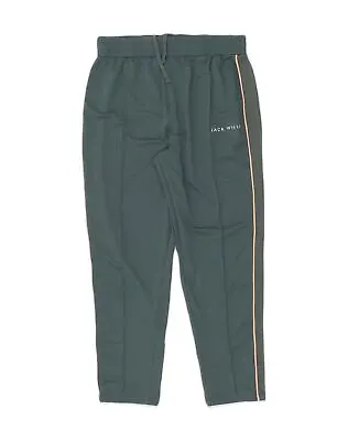 JACK WILLS Womens Tracksuit Trousers US 10 Large Green Polyacrylic AN43 • £15.44