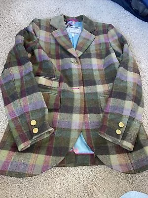 Tom Joule Joules Malmsbury Wool Tartan Tweed Blazer Jacket • £50