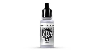 AV Vallejo Model Air 17ml - Aluminium (Metallic) (VAL062) • £3.99