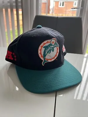 Miami Dolphins Starter The Natural Wool Snapback NFL Rare Vintage • £89