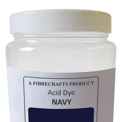 50g Fibrecrafts Acid Dye - Navy - 100% Dye Stuff For Silk Wool Nylon • £7.75