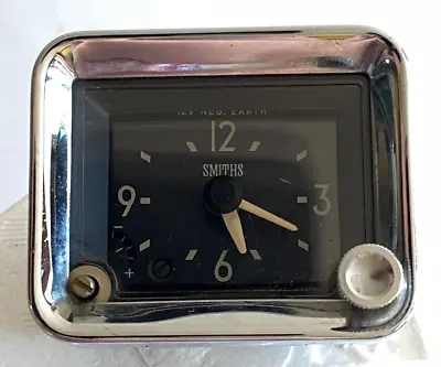 £39.99 • Buy New Old Stock Nos Smiths Classic Car Clock Rectangular 12v Neg Earth Cte 3501/00