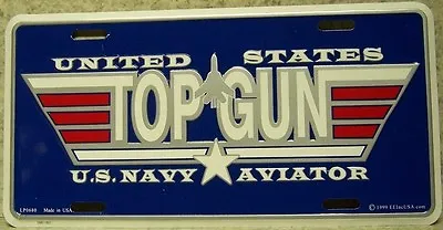 Aluminum Military License Plate Navy Top Gun Fighter Weapon School NEW Made USA • $17.50