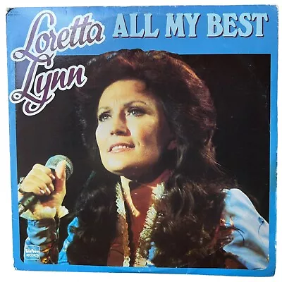 $12 • Buy Loretta Lynn - All My Best (VG/VG) Vinyl Record 2 LP TV-1024 Tee Vee Records