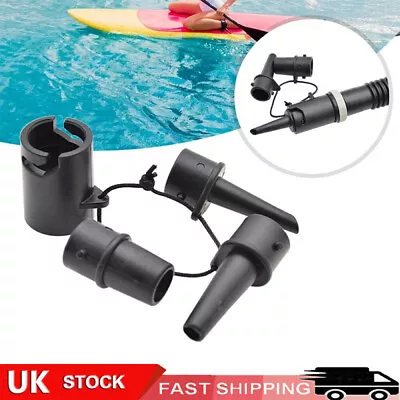 Air Pump 4 Nozzle Valve Hose Adapter Connector For Inflatable Boat SUP Kayak • £6.69