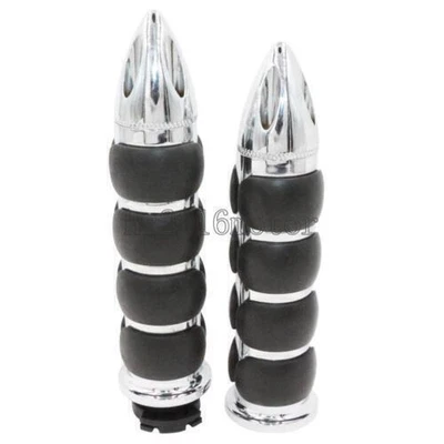 $37.50 • Buy 1  25mm Spike Handlebar Hand Grips For Yamaha Royal V Star 950 650 1300 1100 XVS