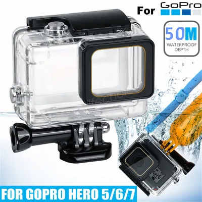 $24.59 • Buy Waterproof Underwater Protective Cover Camera Case Diving Shell GoPro Hero 7 6 5