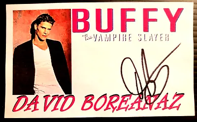 David Boreanaz  Buffy The Vampire Slayer   Angel  Autograph 3x5 Index Card • $24.50