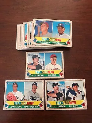 2017 Topps Heritage Then And Now #1 Thru #15 -- Pick Any Card(s) You Want  • $1.99