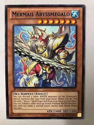 Yugioh Mermail Abyssmegalo BP02-EN117 Common 1st Edition Near Mint • $1.98