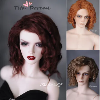 BJD Doll Wig 1/3 8-9  Pullip SD MSD MDD 7-8   YOSD BB 1/6 6-7  Curly Long Hair • $27.99