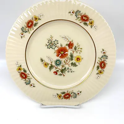 Vintage Lenox Dinner Plate Temple Blossom Floral Wedding Gold 24K 70s • $35