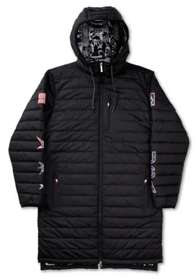 Volcom Usst Puff Puff USA Team Snowboard Long / Tall Jacket Usa Snow Board Black • $219.27