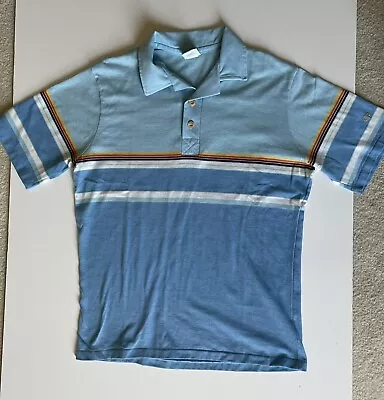 Vintage Men’s Ocean Pacific O.p. Sunwear Collared Polo Shirt Sz Large Striped • $50