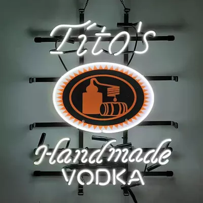 Tito's Handmade Vodka Neon Sign 24 X20  Beer Bar Pub Store Wall Decor • $225