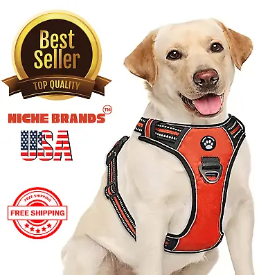 No Pull Dog Pet Harness Adjustable Control Vest Dogs Reflective No Choke 2024 🐶 • $20.89
