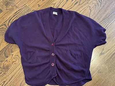 Wallace Madewell Cardigan  Sweater Wool Blend Woman's Size XS/S Purple • $19.99