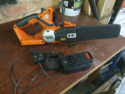 £19 • Buy Black & Decker GKC1817 18V Cordless Chainsaw 1 Battery & Charger