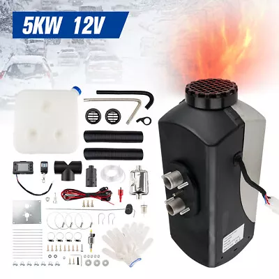 Diesel Air Heater 12V 5KW Tank Remote Control Caravan Motorhome RV Truck Car US • $145.99