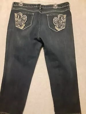 Nine West Vintage America Collection Woman Jeans 14/32 Capris Denim Blue Classic • $13