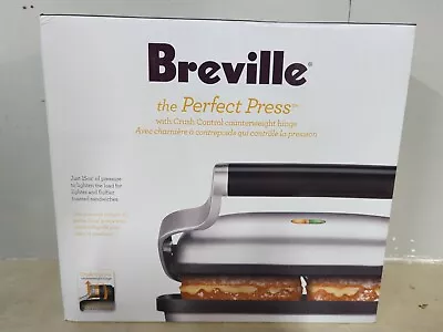 $99.99 • Buy Breville BSG600BSS Perfect Panini Press Silver Stainless NEW
