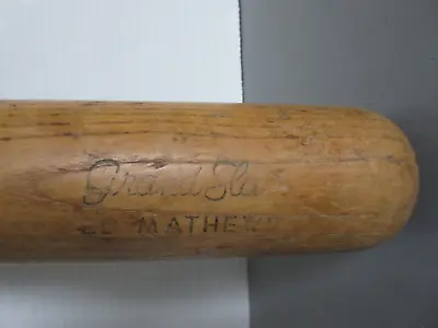 Old Vintage Louisville Slugger Ed Mathews Baseball Bat Grand Slam H&B • $27.04