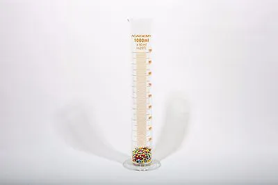 Laboratory Glass Measuring Cylinder 1000ml 1litre • £19.99