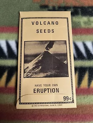 Vintage Mt. St. Helens VOLCANO SEEDS  Have Your Own Eruption  Ash Ashes Novelty • $8.99