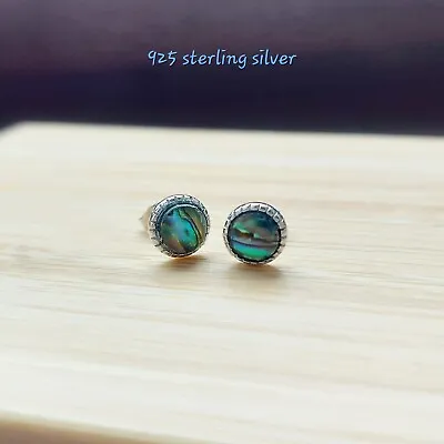 35 Natural Gemstones Unique Design Surgical Steel Handmade 6mm Stud Earrings  • £9.50
