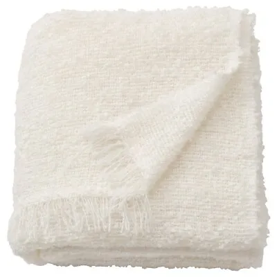 Ikea SANDBRODD  Throw White  130x170 Cm New • £18.99