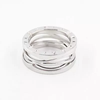 BVLGARI X Zaha Hadid B.Zero1 Design Legend 3-Band Ring In 18K White Gold Size 55 • $1499.99