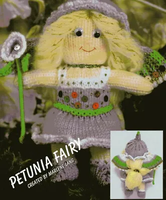 Knitting Pattern Copy 1341.  Toy Fairy Doll.  7.5 Inches Tall.  4ply • £2.89