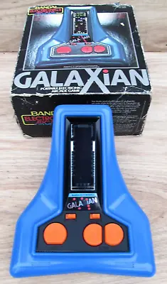 Vintage BANDAI Galaxian Hand Held Electronic Game Working Boxed • £99.99