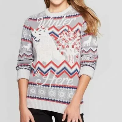 $12.65 • Buy GAME OF THRONES GoT Winter Is Here Women's Ugly Christmas Sweater Size XS, S, XL