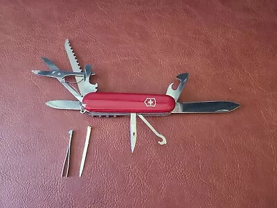 Used Victorinox Huntsman 91mm Swiss Army Knife TSA • $20.95