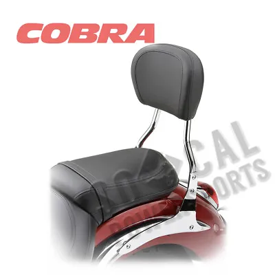 Cobra Sissy Bar - Round Bar Chrome 14 In. Yamaha XVS 95 V-Star 950 (2009-2016) • $408.70