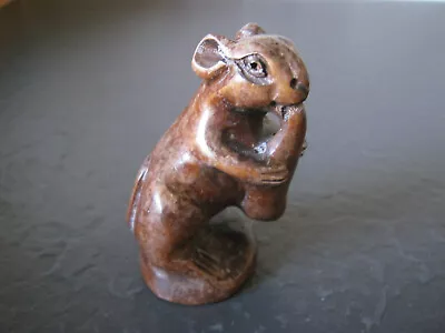 Japanese Netsuki Carved Wooden Squirrel? Animal • £29.99