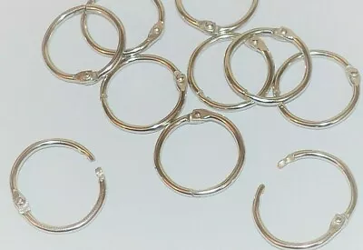 20mm Binding Metal Split Rings  O 'Rings Key Ring Hoop Crafts DIY 20 Pack • £4.83