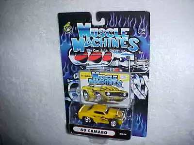 Muscle Machines  69 Camaro  Vhtf New Die Cast Classic Race Car W/flames • $12.95