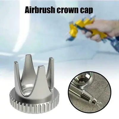 £2 • Buy 1Pc Brass Airbrush Crown Shape Needle Cap Air Brush Parts NEW Accessories