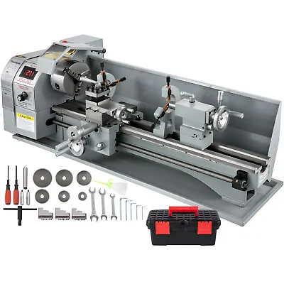 VEVOR Mini Metal Lathe 8.7  × 29.5  Metalworking Machine Metal Gears 1100W • $1154.53