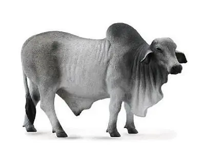 CollectA NIP * Grey Brahman Bull * 88579 Breyer Cow Model Toy Figurine Replica • $7.49