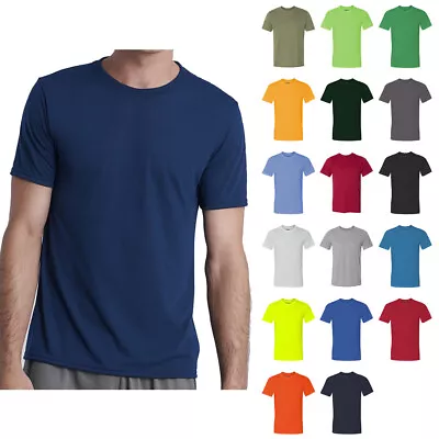 Gildan Performance Men's T-Shirt 100% Polyester Active Wear Tee 42000 • $13.29