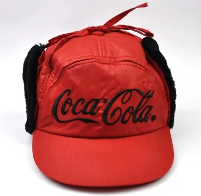 £13.01 • Buy Coca-Cola Coke Trapper Hat Warm Cap Peaked Cap Earmuffs Cap Red G54