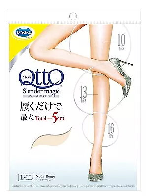 Dr. Scholl Japan Medi QttO Stockings Slender Magic Nudi Beige Size:L-LL • $15.99