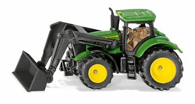 Siku 1395 John Deere 6215R Tractor With Front Loader Detailed Scale Model 1/87 • £9.53