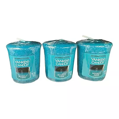 Yankee Candle Set Of 3 Samplers Votive Candles - Moonlit Cove • £9.23