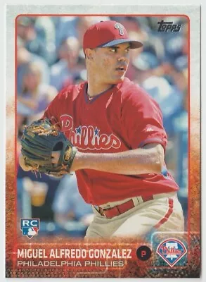 2015 Topps Baseball #624 Miguel Alfredo Gonzalez RC - Philadelphia Phillies • $0.99