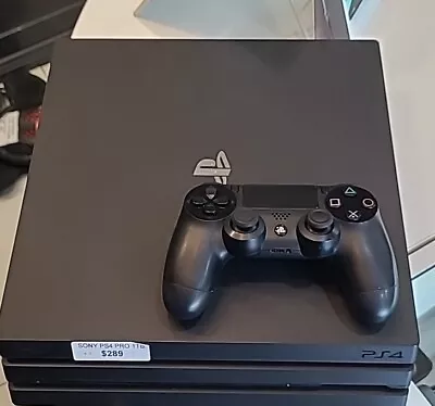 Sony PlayStation 4 Pro 1TB Jet Black Console • $289