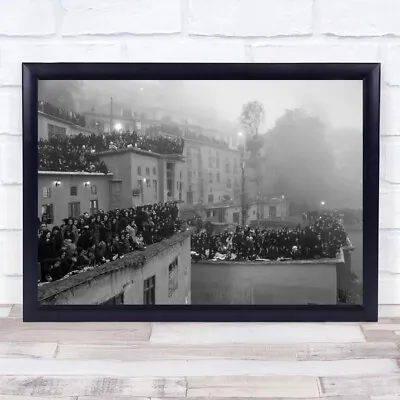 £57.99 • Buy Religious People Buildings Old Vintage Black And White Wall Art Print
